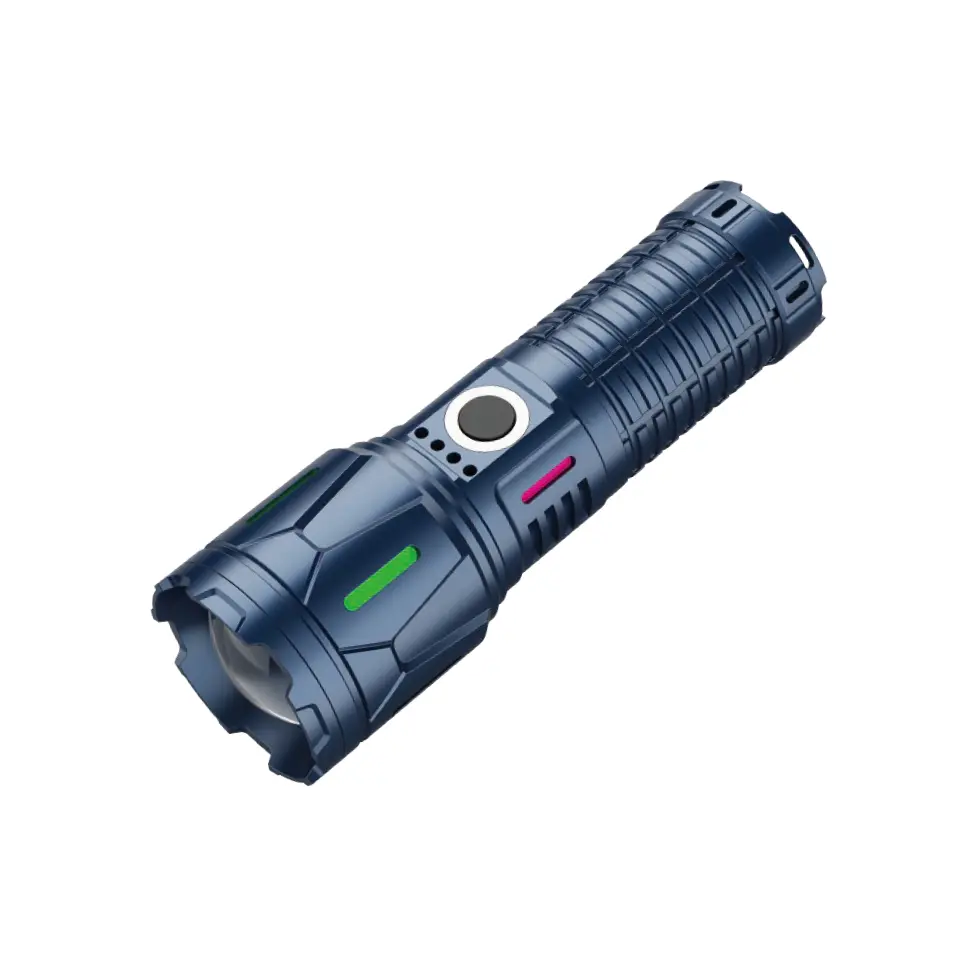 10W LED Rechargeable Tactical Senter kanggo Camping lan Keamanan
