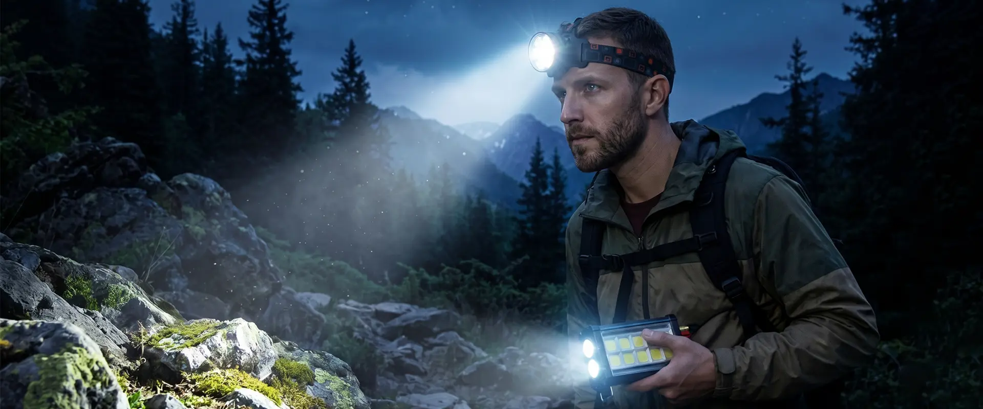 Forest Tiger Professional LED Headlamp - pabrik OEM langsung