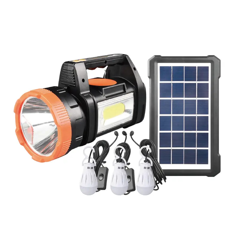 Kit Sorotan Solar 30W COB Isi Ulang
