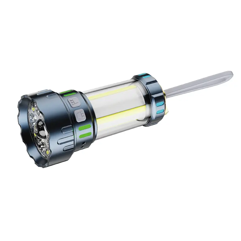 Senter Multifungsi sing bisa diisi ulang kanthi Output USB