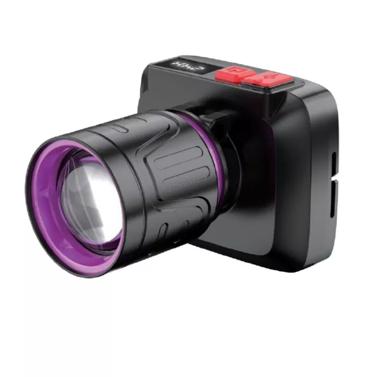 Lampu Kepala LED Laser Putih Waterproof kanggo Konstruksi lan Kerja Wengi